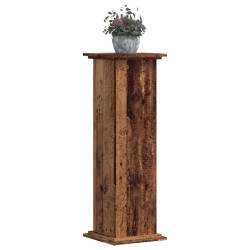 Support pour plantes vieux bois 33x33x100 cm bois d'ingénierie 