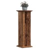 Support pour plantes vieux bois 33x33x100 cm bois d'ingénierie 