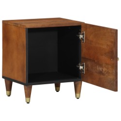 Table de chevet 40x33x46 cm en bois solide de mangue 