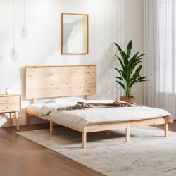 Cadre de lit sans matelas 120x200 cm bois de pin massif 