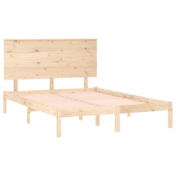 Cadre de lit sans matelas 120x200 cm bois de pin massif 