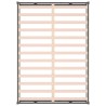 Cadre de lit sans matelas gris 150x200 cm bois massif 