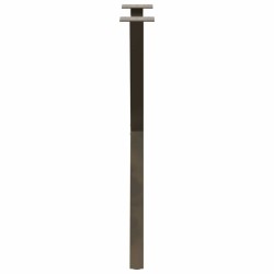 Pieds de table à manger en forme de X, 2 pièces, acier naturel, 50 x (72-73) cm 