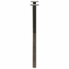 Pieds de table à manger en forme de X, 2 pièces, acier naturel, 50 x (72-73) cm 