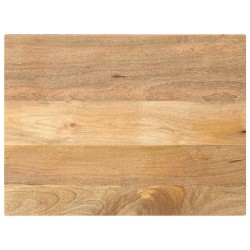 Dessus de table 80x50x2,5 cm rectangulaire bois massif manguier 