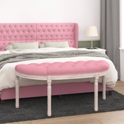 Banc Rose 110,5x45x49 cm Velours 