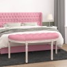 Banc Rose 110,5x45x49 cm Velours 
