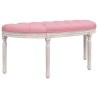 Banc Rose 110,5x45x49 cm Velours 