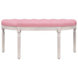 Banc Rose 110,5x45x49 cm Velours 