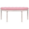 Banc Rose 110,5x45x49 cm Velours 
