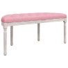 Banc Rose 110,5x45x49 cm Velours 