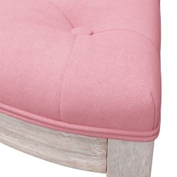 Banc Rose 110,5x45x49 cm Velours 