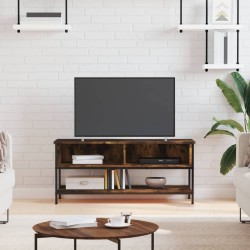 Meuble TV chêne fumé 100x35x45 cm bois d'ingénierie 