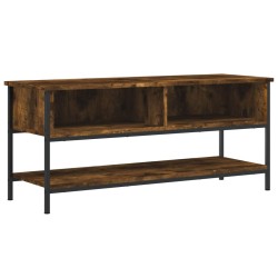 Meuble TV chêne fumé 100x35x45 cm bois d'ingénierie 