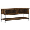 Meuble TV chêne fumé 100x35x45 cm bois d'ingénierie 