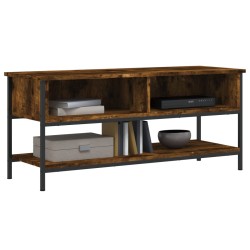 Meuble TV chêne fumé 100x35x45 cm bois d'ingénierie 