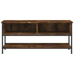 Meuble TV chêne fumé 100x35x45 cm bois d'ingénierie 