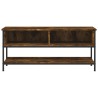 Meuble TV chêne fumé 100x35x45 cm bois d'ingénierie 