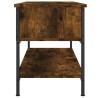 Meuble TV chêne fumé 100x35x45 cm bois d'ingénierie 