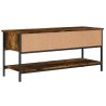 Meuble TV chêne fumé 100x35x45 cm bois d'ingénierie 
