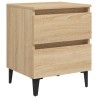 Table de chevet chêne sonoma 40x35x50 cm bois d'ingénierie 
