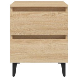 Table de chevet chêne sonoma 40x35x50 cm bois d'ingénierie 