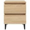 Table de chevet chêne sonoma 40x35x50 cm bois d'ingénierie 
