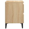 Table de chevet chêne sonoma 40x35x50 cm bois d'ingénierie 