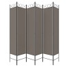 Cloison de séparation 6 panneaux Anthracite 240x200 cm Tissu 