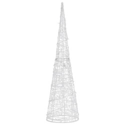 Cône lumineux décoratif pyramide à LED Acrylique Bleu 120 cm 