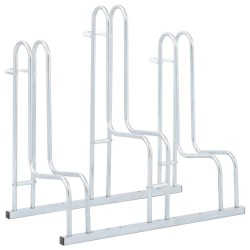 Support de vélo au sol autoportant pour 3 vélos acier galvanisé 