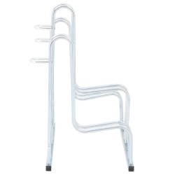 Support de vélo au sol autoportant pour 3 vélos acier galvanisé 