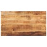 Dessus de table rectangulaire bois massif de manguier brut 