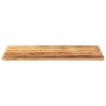 Dessus de table rectangulaire bois massif de manguier brut 