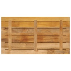 Dessus de table rectangulaire bois massif de manguier brut 