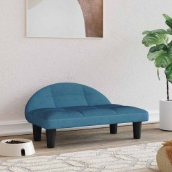 Lit pour chien bleu 70x52x30 cm velours 