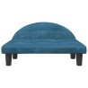 Lit pour chien bleu 70x52x30 cm velours 