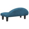 Lit pour chien bleu 70x52x30 cm velours 
