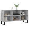 Meuble TV gris béton 103,5x30x50 cm bois d'ingénierie 