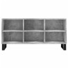Meuble TV gris béton 103,5x30x50 cm bois d'ingénierie 