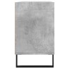 Meuble TV gris béton 103,5x30x50 cm bois d'ingénierie 