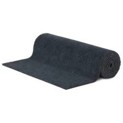 Tapis de porte gris foncé 100x300 cm fibre de coco touffeté 