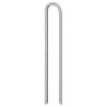 Piquets de tente 12pcs forme de U 41,5 cm Ø12mm acier galvanisé 