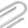 Piquets de tente 12pcs forme de U 41,5 cm Ø12mm acier galvanisé 