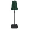 Parasol de jardin à double tête vert 316x240 cm 