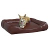 Lit pour chien Marron 105x80x25 cm Similicuir 