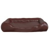Lit pour chien Marron 105x80x25 cm Similicuir 