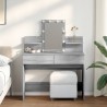 Coiffeuse avec LED sonoma gris 100x40x130 cm 