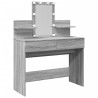 Coiffeuse avec LED sonoma gris 100x40x130 cm 