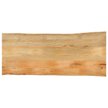 Dessus de table 140x60x3,8 cm bord vivant bois massif manguier 